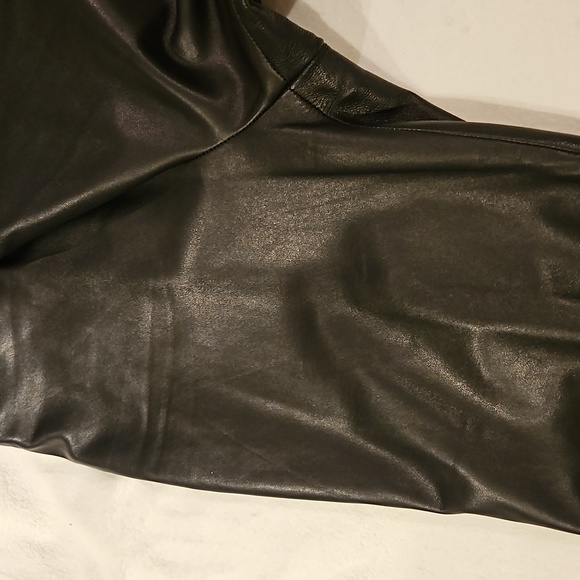DANIER - Italian Leather Black pants size 4 - Picture 11 of 15